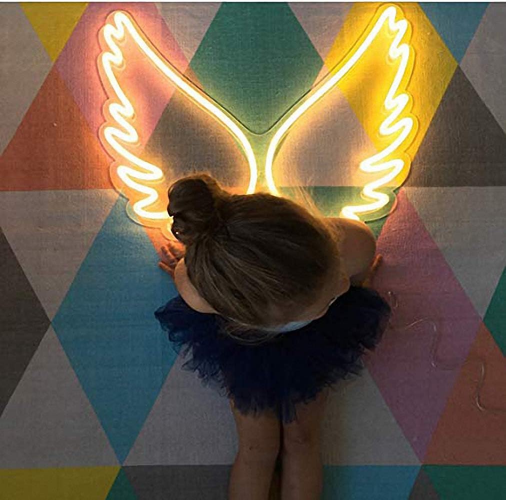 Princess Wing Neon Light Sign  - Outdoor Lighting For Store incelemesi ve fiyatı