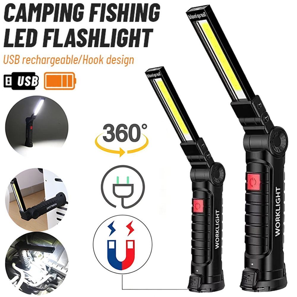 LED COB Flashlight USB Recharg - Outdoor Lighting Types incelemesi ve fiyatı