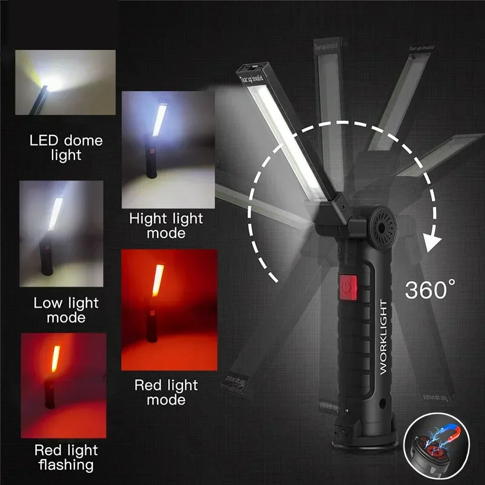 LED COB Flashlight USB Recharg - Outdoor Lighting Types incelemesi ve fiyatı