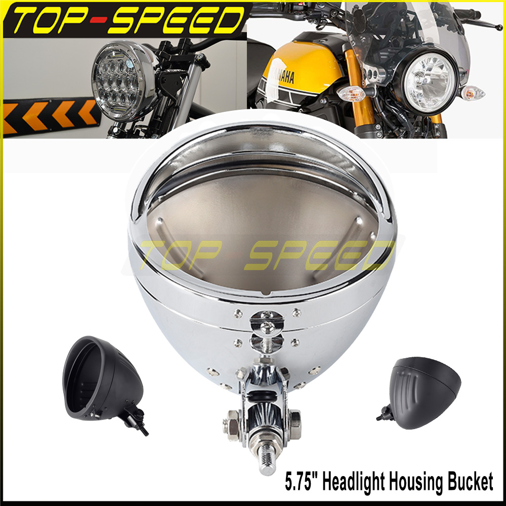 Black/Chrome Motorcycle Headla - Outdoor Lighting Unit incelemesi ve fiyatı