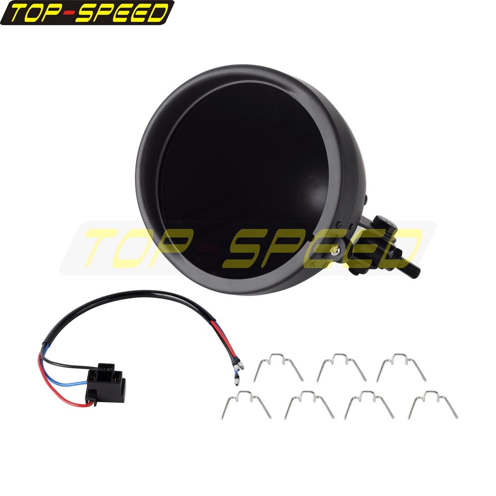 Black/Chrome Motorcycle Headla - Outdoor Lighting Unit incelemesi ve fiyatı