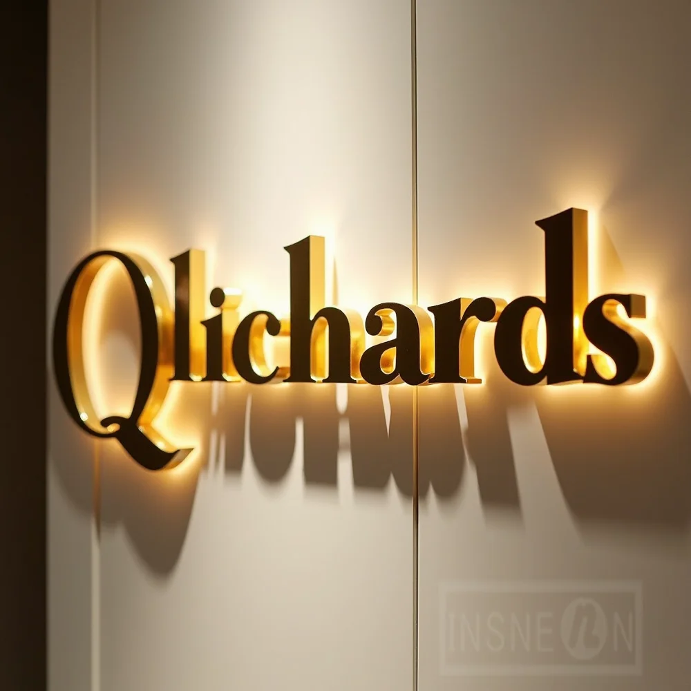 Custom Metal LED Sign Wall Log - Outdoor Lighting For Store incelemesi ve fiyatı