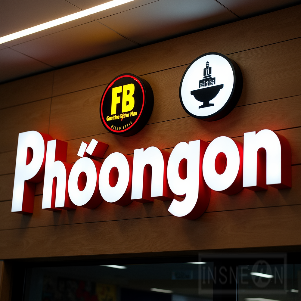 Custom Metal LED Sign Wall Log - Outdoor Lighting For Store incelemesi ve fiyatı