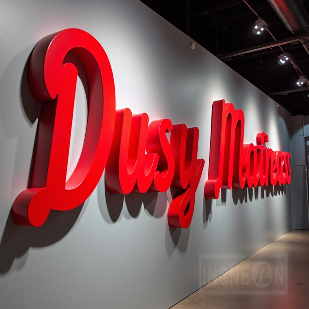 Custom Metal LED Sign Wall Log - Outdoor Lighting For Store incelemesi ve fiyatı