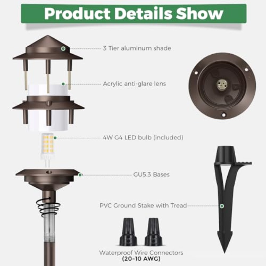 Pagoda Low Voltage Landscape P - Outdoor Lighting Low Voltage incelemesi ve fiyatı