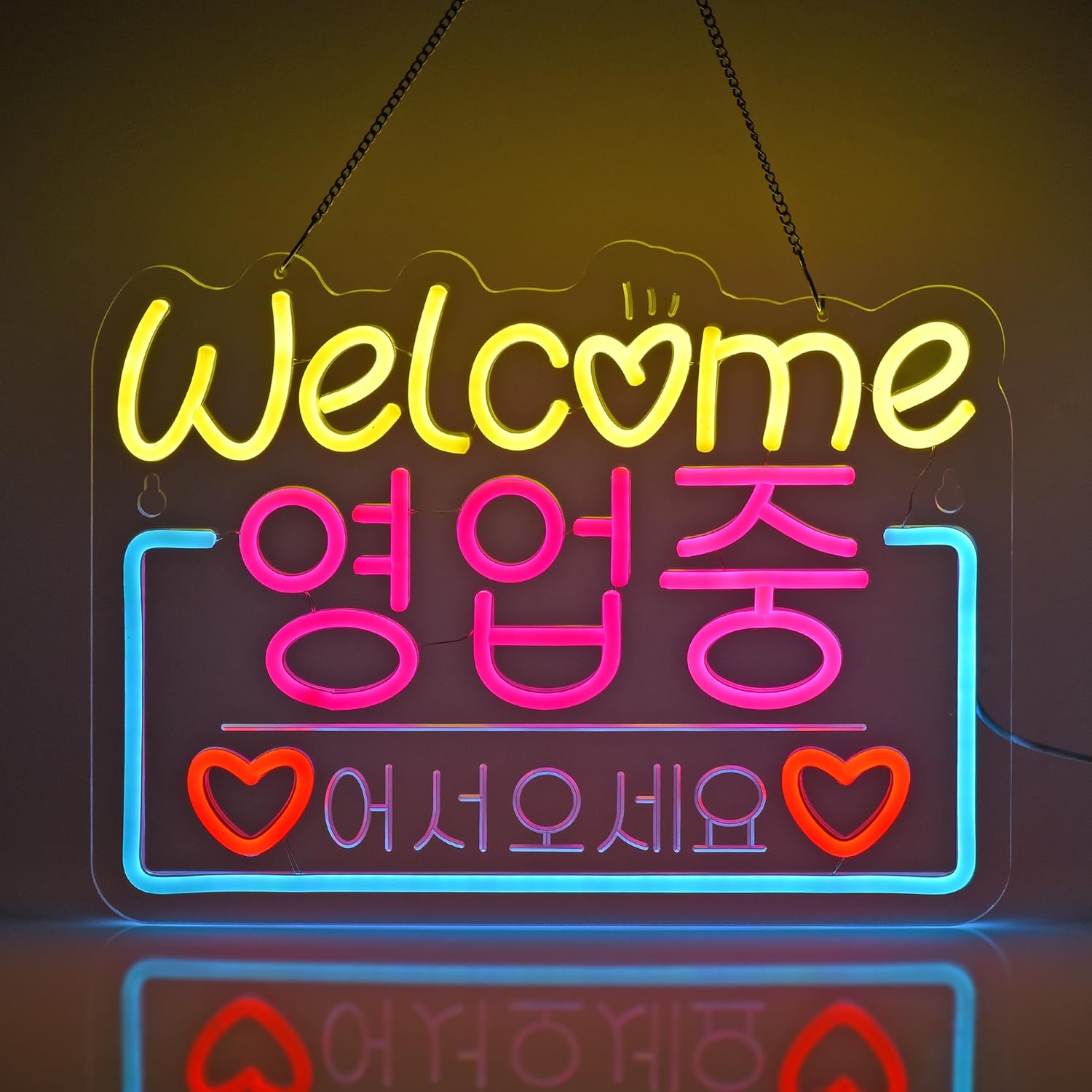 Korean Welcome on Sale Neon Si - Outdoor Lighting For Store incelemesi ve fiyatı