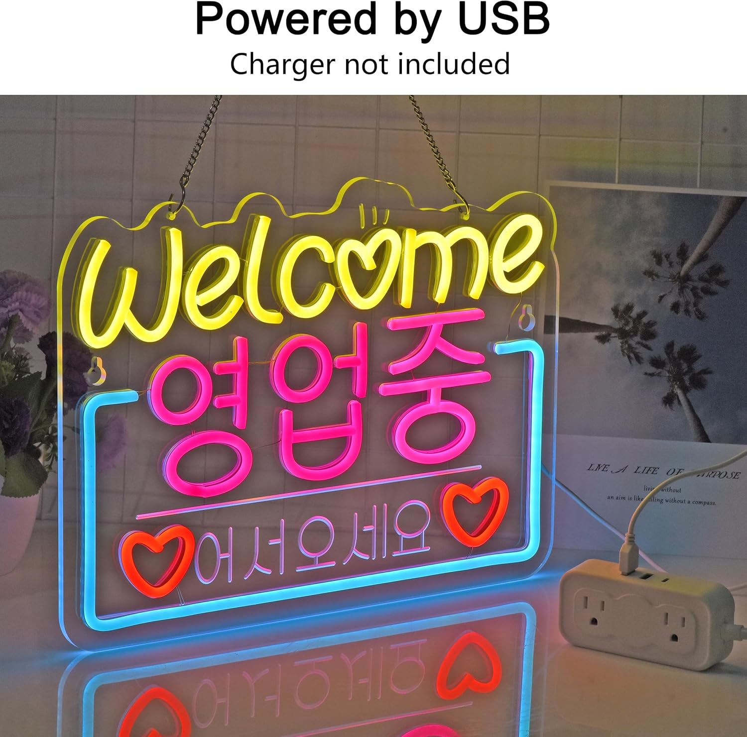 Korean Welcome on Sale Neon Si - Outdoor Lighting For Store incelemesi ve fiyatı