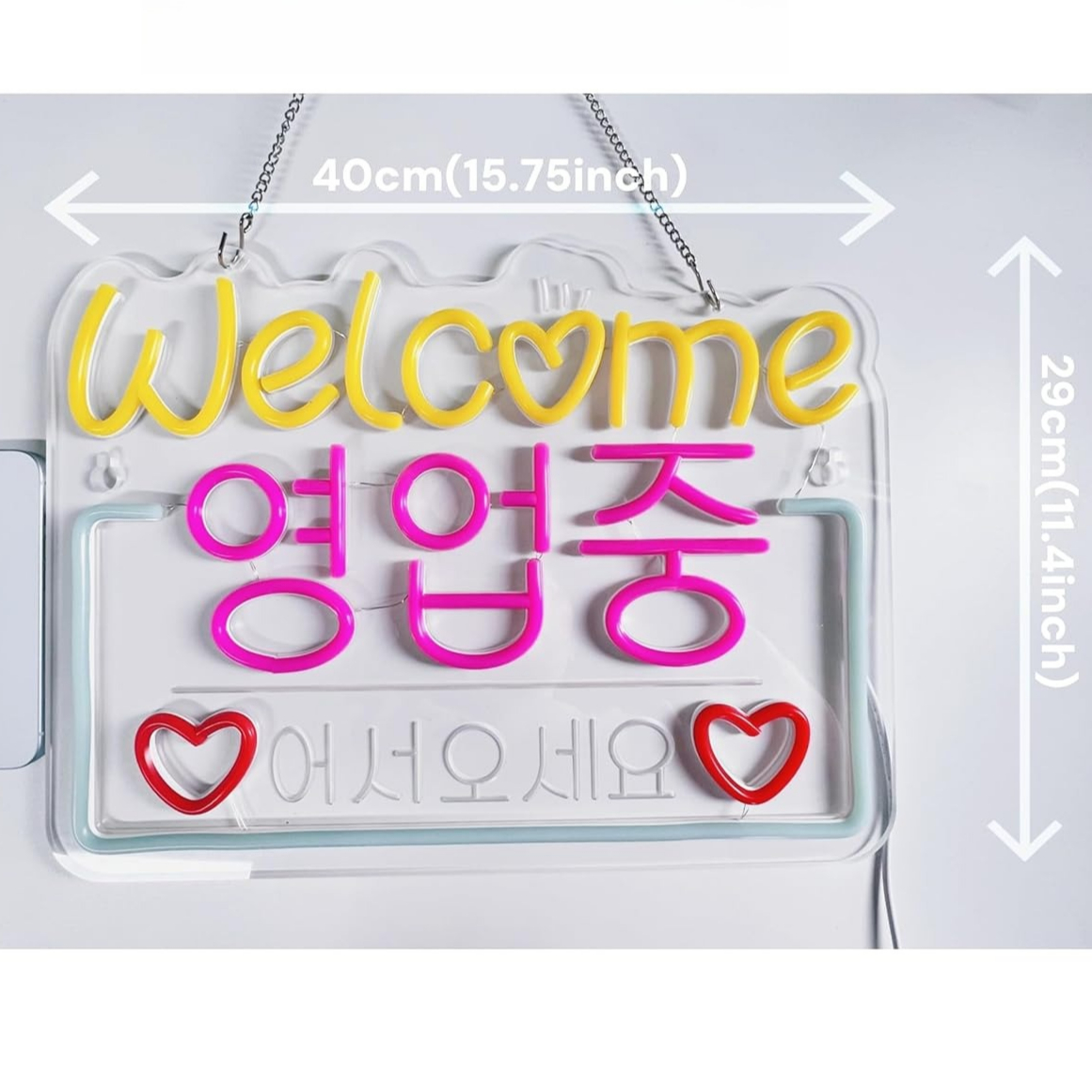 Korean Welcome on Sale Neon Si - Outdoor Lighting For Store incelemesi ve fiyatı